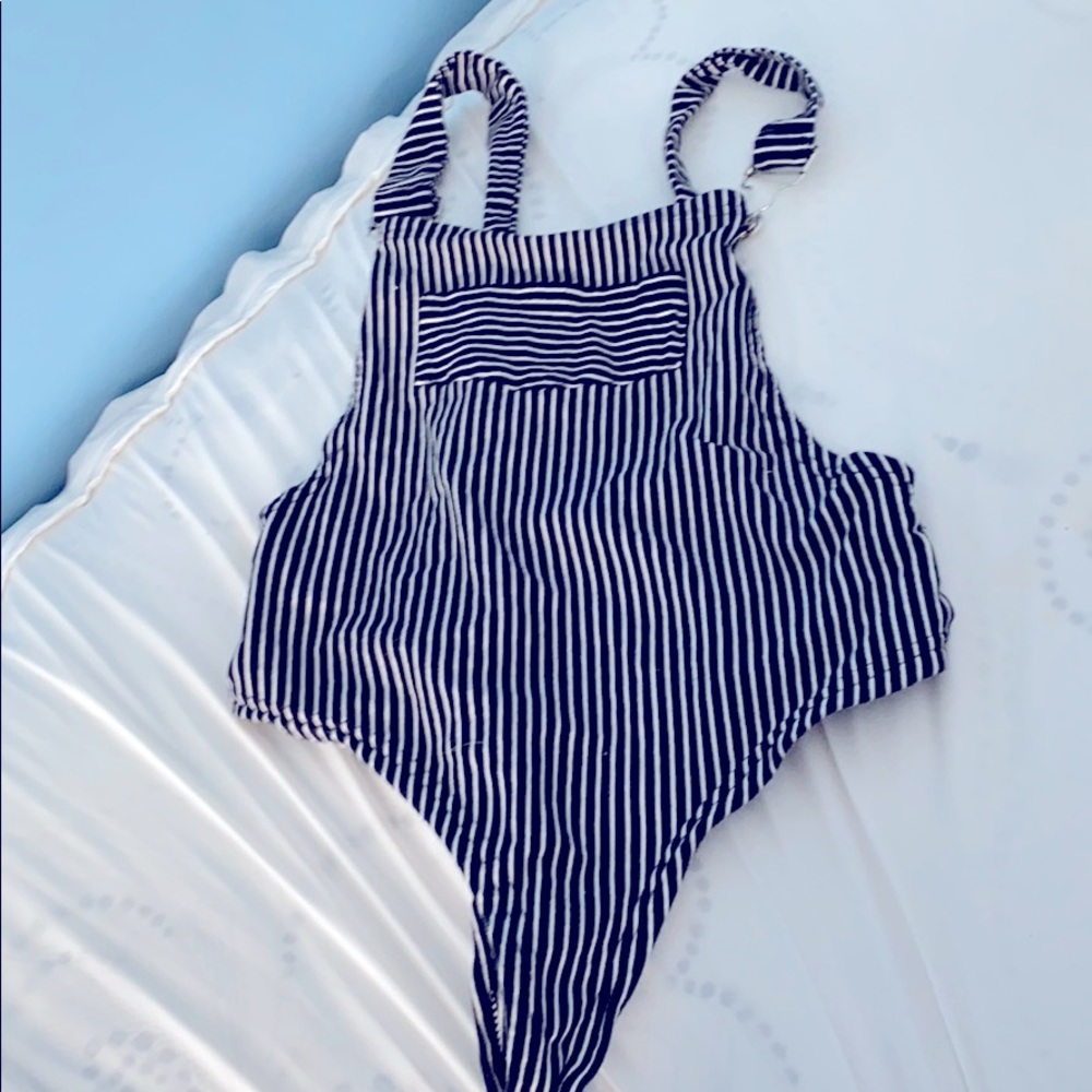 Stripe body suit